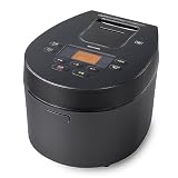 【低温調理可能】 アイリスオーヤマ 炊飯器 5.5合 IH式 一人暮らし デザインタイプ 50銘柄炊き分け機能 極厚火釜 ヘルシーメニュー 低温調理機能 パン・ケーキ機能 ブラック RC-IL50-B おしゃれ かわいい