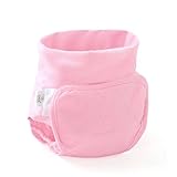 ピンクkids-baby-high-waisted-waterproof-diaper-cover-reusable-washable-cloth-diapers