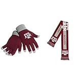 NCAAテキサスA & M Aggies Bigロゴスカーフとグローブソリッドニット2パックバンドル
