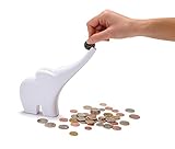 Elli The Elephant Coin Bank Vault動物おもちゃをすべての年齢の子供、楽しいMoney Savings Teaching Toy by Monkey Business –