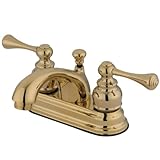 Kingston Brass KB3602BL Two Handle 4 in. Centerset Lavatory Faucet with Retail Pop-up