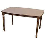 ダイニングテーブル 150cm テーブル4人用 ブラウン 机 組み立て式 イタリア製