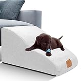 Masthome 犬 階段 犬スロープ階段 ドッグステップ 犬用ステップ 2段 5色 段差解消 ペット用 ステップ 階段 滑り止め 犬用 犬 ステップ 二段踏み台 安全 カバー取り外し可能 ペット用品 小型犬 室内犬 高齢犬 黒 ブラウン 藍 灰色 白