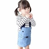 人気　Yochyan ベビードレス　バレンタインデー 　プレゼント　キッズドレス　子供服　女の子　ガールズ　かわいい　素敵　長袖　動物柄　縞　秋冬　日常着　普段着　通園通学　（二歳-七歳) (140,