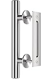 プレミアムステンレススチールモダンバーンドアハンドル12 " Pull and Flushによって設定Dreamline製品 – For Interiorスライドドア