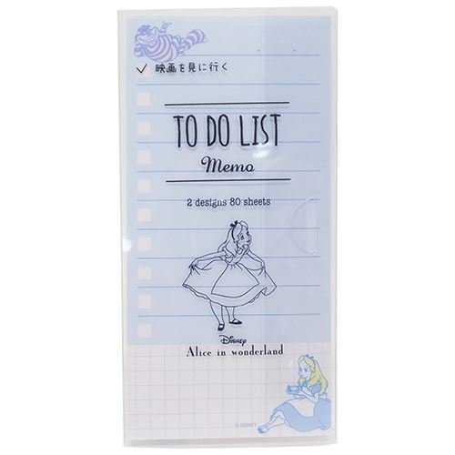 ふしぎの国のアリス[メモ帳]TO DO LIST MEMO/46012 ディズニー | 文具百貨