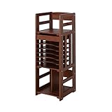 JAJAN(ジャジャン) 天然木キッズランドセルラック幅40cm奥行40cm高さ115cm ブラウン【天然木ジュニアシリーズ】