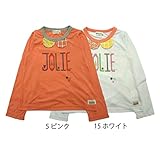 【SiShuNon/Kiccoly】クロスステッチ風シャーリングTシャツ キッコリー クロス ステッチ風 シャーリング 長袖Tシャツ 90 5 ピンク