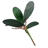 トトハウス(TOTO HOUSE)お買い得 造花、胡蝶蘭(コチョウラン)の葉 リーフ 人工観葉植物 グリーン(緑)