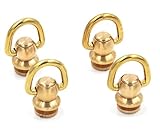 [XPデザイン] トチカン 真鍮 ジョイント金具 レザークラフト 止め金具 バッグ ハンドル ドロップハンドル 財布 高さ26mm (黄銅ブラス 4個a)