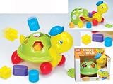Shape Sorting Fun Pull Along Shape Turtle Educational Baby Toy [並行輸入品]