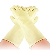 uxcell ゴム手袋　ラテックス手袋　家庭用　洗濯用　ペア