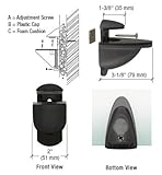 C.R. LAURENCE DL661BL CRL Black Heavy-Duty Adjustable Shelf Bracket C.R. Laurence [並行輸入品]