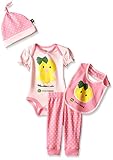 John Deereベビー女の子ファームChick 4 Piece Set カラー: ピンク