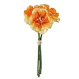 MAGIQ 東京堂 上質な 造花 ララワイルドローズピック (3本入り) ORANGE FM008755-009