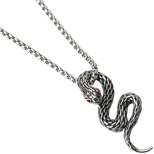 スネークペンダントネックレス ステンレス 蛇 爬虫類 ネックレス