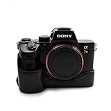 kinokoo ソニー A9/A7R III (A7R3)/A7Ⅲ 専用カメラケース ボディケース バッテリー交換可能 三脚ネジ穴付き (ブラック)