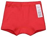 Plus Nao(プラスナオ) 男の子用パンツ 女の子用パンツ ボックスパンツ ボクサーパンツ インナー 下着 肌着 子供用 キッズパンツ プリント 90 レッド