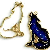 Craft Tamago 【1個】レジン枠 空枠 オオカミ 天を仰ぐ遠吠え狼 Craft Tamagoオリジナル