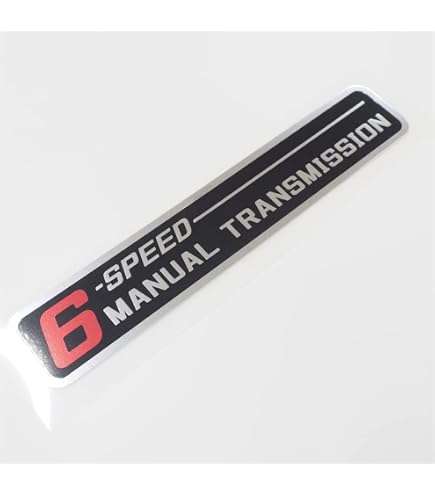 Amazon.co.jp: 【反射】6速マニュアルステッカー ミッション 6MT 坂道
