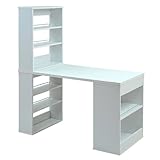 棚付き ラック付き　ユニットデスク　SGT-0088 (SGT-0088-wh　ホワイト)