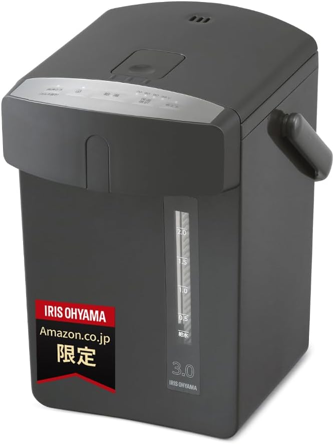 アイリスオーヤマ 電気ポット 3リットル 省エネモード 4段階保温設定 IAHD-230AZ-B【Amazon.co.jp限定】