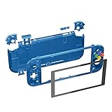 eXtremeRate switch liteに対応用クリア素材のDIY互換するケースシェル、任天堂switchライトコントローラー修理キットハウジング/スクリーンフィルム付き、switchライトに対応用カスタムケースカバー【クリアブルー】