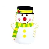 KOZEEYファミリーゲーム　子供　雪の男　人形　不織布　DIYのおもちゃ　クリスマスプレゼント　知育玩具　手工訓練