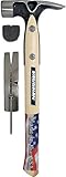 Vaughan VW20 Douglas Pattern 20 oz. Framing Hammer, milled face, side puller, mag nail set, 17" stra