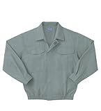 空調服　作業服 綿100%　長袖ワークブルゾン　（ファンなし・ブルゾンのみ）　≪099‐KU90550≫ (M, 17-ﾓｽｸﾞﾘｰﾝ) [ウェア&シューズ]