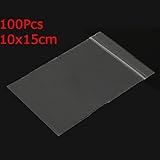 100PCS 10x15cmクリアプラスチックジップロックバッグ再閉鎖可能なBaggies