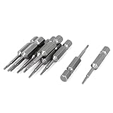 1.5ミリメートルT6ヒント1/4インチ六角シャンク磁気トルクスドライバービット10個
