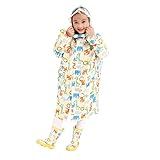 子供用 レインコート リュックサックのレインウェア フード付きレインポンチョ レインコート 雨合羽