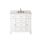 Avanity windsor-v36-wtウィンザー36で。シングル洗面化粧台 – ホワイト ホワイト WINDSORVS36WTC 1