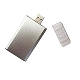 mSATA SSDからUSB 3.0対応ヘ変換 ケーブル不要USBメモリー型アダプタ アルミ外付けケース (シルバー)