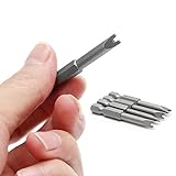 5ピース/ロット1/4インチ六角磁気u字型ドライバービットツール50ミリメートル長さu4 u5 u6 u7 u8