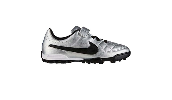 Amazon Co Jp ナイキ Nike ジュニア トレーニングシューズ マジックテープ ティエンポ V4 Tf 004 シルバー ファッション
