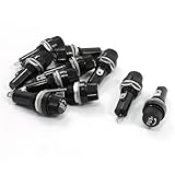 uxcell パネルマウントヒューズホルダ　ヒューズチューブホルダー 6X 30mm AC 125V 15A 250V 10A　10個入り
