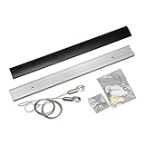 福井金属工芸ピクチャー レールRAILSUNCOLORS Aセット 木目調ブラック 100cm RC100A-4