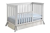 Sealy 3-in-1 Bella Standard Toddler Rail Conversion Kit, Tranquility Gray by Sealy