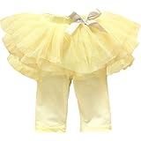 (ハニーブロッサム) HONEY BLOSSOM 可愛い ベビー ガールズ ボトムス 【 ふわふわ チュチュ スカッツ 】 薄手 柔らか 五分丈 スカート 付き レギンス パンツ 夏 女の子 服 m0