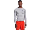 Under Armour メンズ HeatGear コンプレッション長袖Tシャツ, モッドグレー(011)/ブラック, X-Large