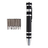 Flushbay 8 in 1 精密ドライバーセット 修復ツールキット 分解 工具 修理 ツール 多機能 故障 改造 8種 差し替え ビット