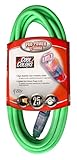 Coleman Cable 2577 12/3 SJTW Vinyl Extension Cord, Green, 25-Feet [並行輸入品]