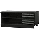 白井産業 【SHIRAI】 ローボード テレビ台 中型テレビ用 隠しキャスター使用 ウェーブ WAV-3580GBK ブラック 黒 WAV-3580GBK