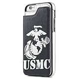 IPhone 7/8 ケース 手帳型 財布型ケース USMC EGA Eagle 携帯電話カバ...