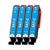 エプソン用 SAT サツマイモ SAT-C互換 インク 増量 シアン 4本セット エプソン EP-716A EP-816A EP-715A EP-815A EP-712A EP-713A EP-714A EP-812A EP-813A EP-814A 対応 さつまいも インクカートリッジ 残量検知対応