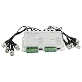 uxcell CCTV受信機　ビデオ受信機　電気部品　合金製　シルバートーン　ペア入