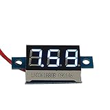 [ブルー][3-30V] 0.36 インチ デジタル 電圧計 3 - 30V 電圧 ゲージ LED パネル メーター 2 ワイヤー 並行輸入品