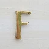 真鍮　大文字　 アルファベット　ゴールド　23mm (F)